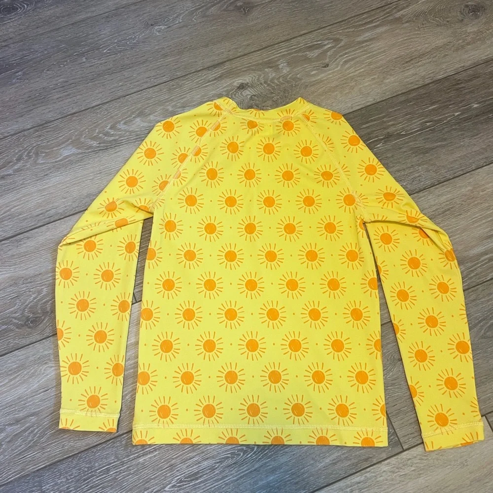 Unisex Recycled Print Sunblock Rash Guard Size 6-7(120cm)